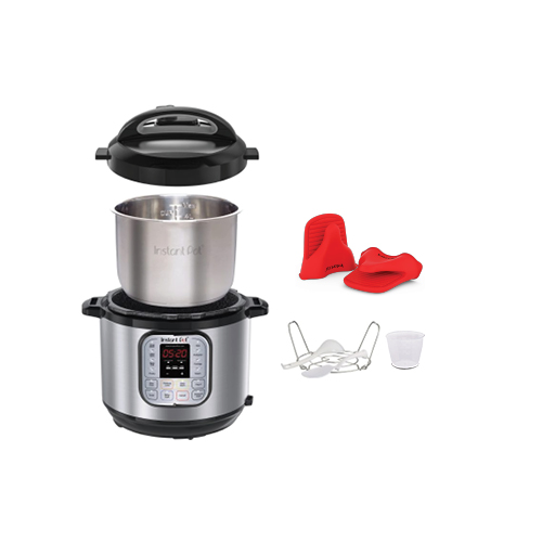 Duo 7-in-1 Multi-Functional Smart Cooker with Silicone Mini Mitts (6 QT/5.7  L) - Instant Pot Singapore