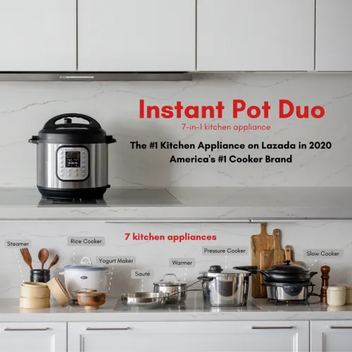 Instant Pot Duo 6 Qt Electric Pressure Cooker 7-in-1 with Easy