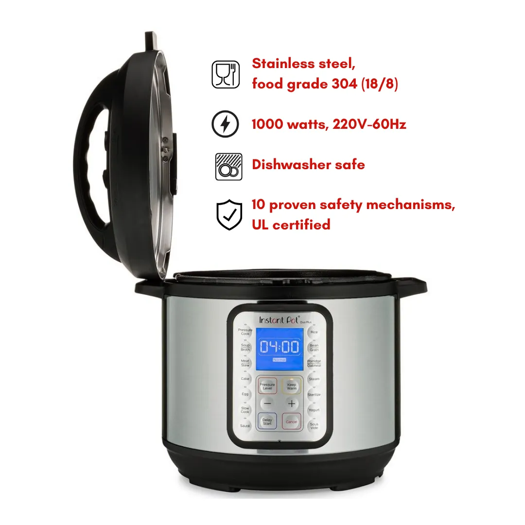 Duo Plus 9-in-1 Multi-Functional Smart Cooker with 6QT Ceramic Non-Stick  Inner Pot (6 QT/5.7 L) - Instant Pot Singapore