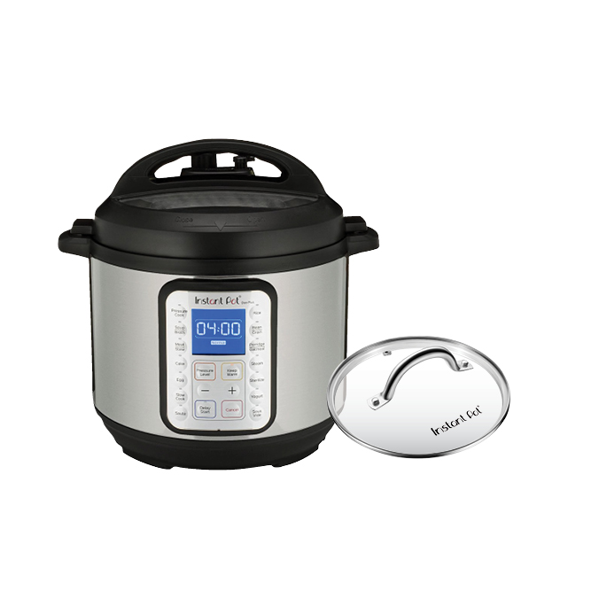 Instant Pot 6-qt Duo Plus 9-in-1 Pressure Cooker with Glass Lid 