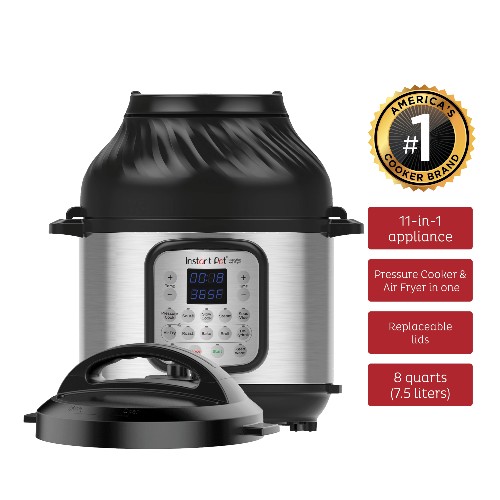 Instant Pot 6qt Duo Crisp 11-in-1 Electric Pressure Cooker with Air Fryer  Lid