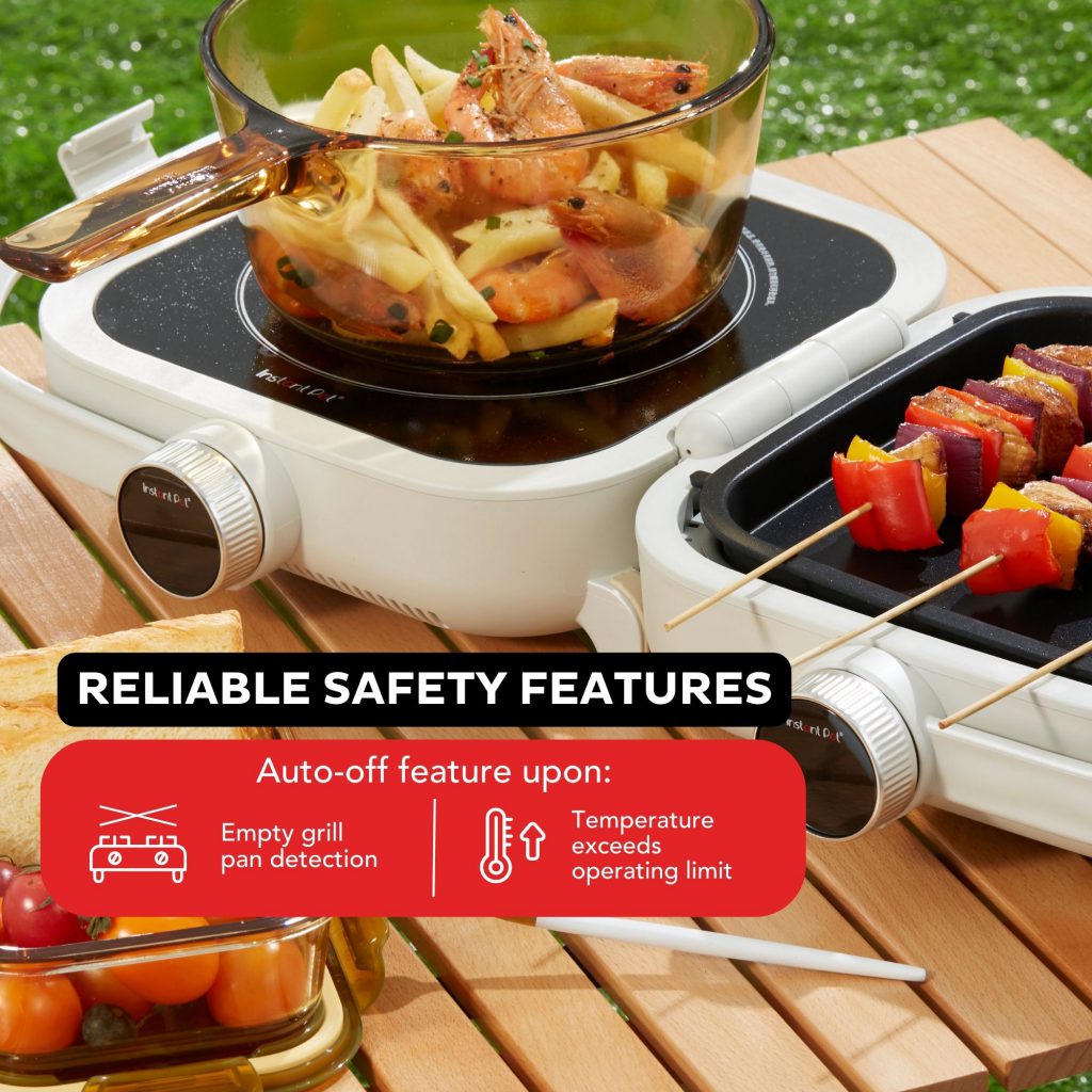 Instant Foldable Multicooker (Titanium Black) Infrared Heat Cooker & Grill Instant Pot Singapore